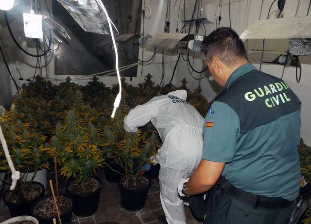 La Guardia Civil desmantela un invernadero de marihuana cuando sus propietarios repelieron con un subfusil de guerra un intento de robo