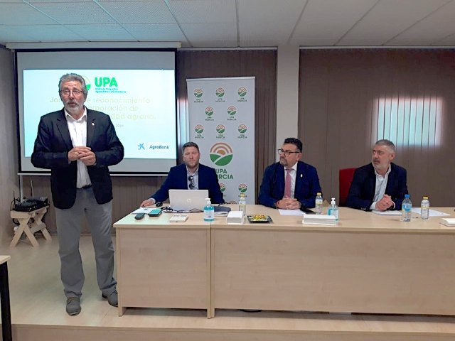 El alcalde participa en la inauguración de la jornada dirigida a agricultores de UPA Murcia