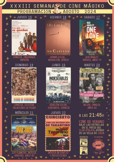 XXXIII Semana de Cine Mágiko. La banda sonora de agosto en Cieza