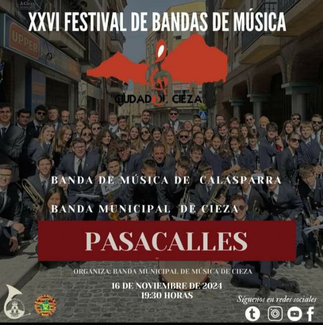 El Teatro Capitol acogerá este sábado el XXVI Festival de Bandas de Música