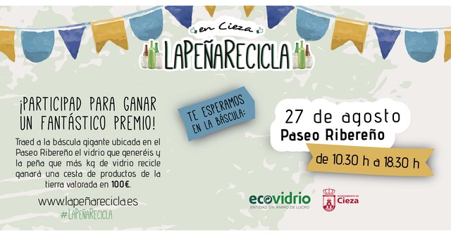 Cieza acoge durante las Fiestas Patronales la campaña de Ecovidrio La Peña Recicla